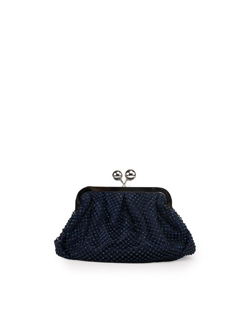 Borsa Pasticcino Edita in rete e strass Blu WEEKEND MAX MARA | 2425516134600007